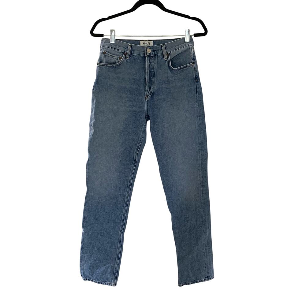 AGOLDE Remy High-Rise Straight Jeans Light Wash Cotton Jeans sz 26